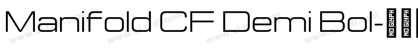 Manifold CF Demi Bol字体转换